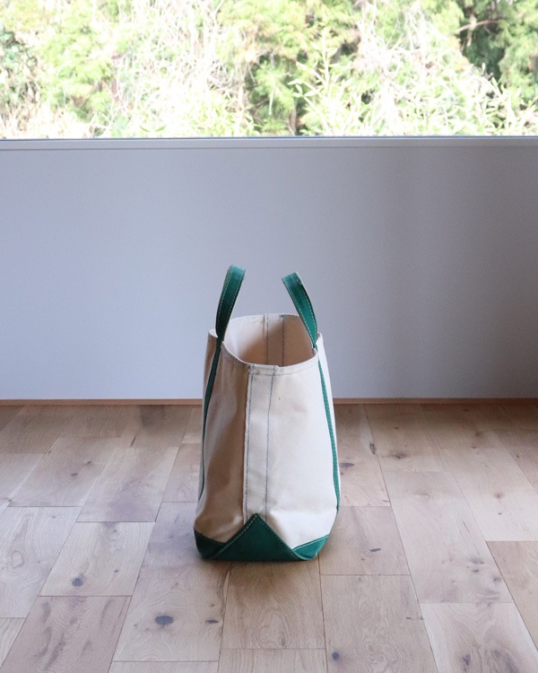 Vintage 80s Green L.L.BEAN Canvas Tote (L)