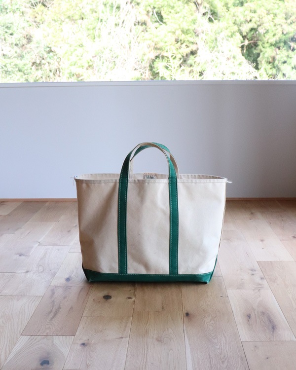 Vintage 80s Green L.L.BEAN Canvas Tote (L)