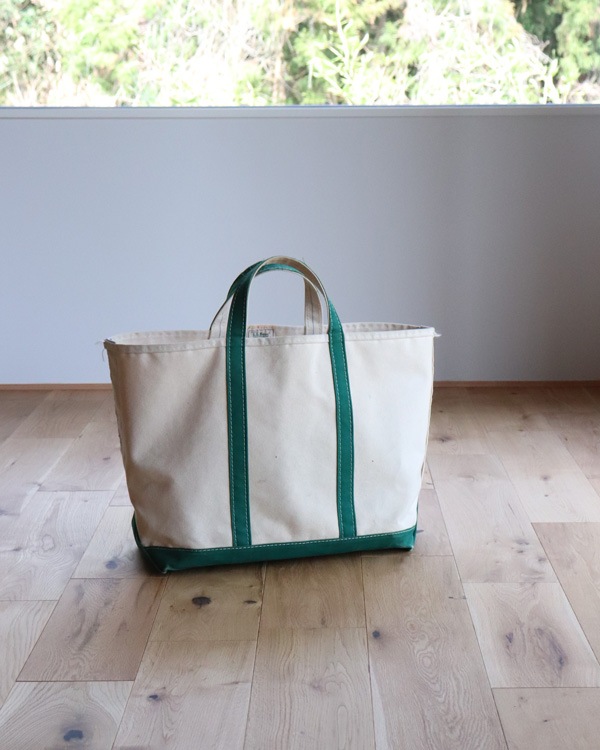 Vintage 80s Green L.L.BEAN Canvas Tote (L)