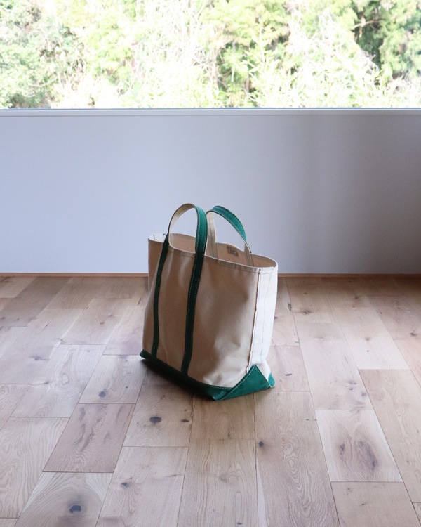 Vintage 80s Green L.L.BEAN Canvas Tote (L)