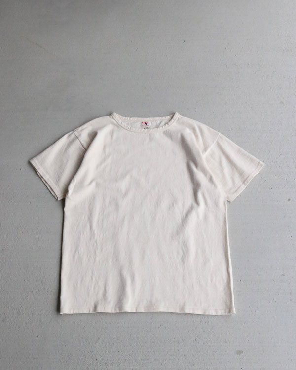 FULL BACK եХåCREW NECK TUBE TEE NATURAL