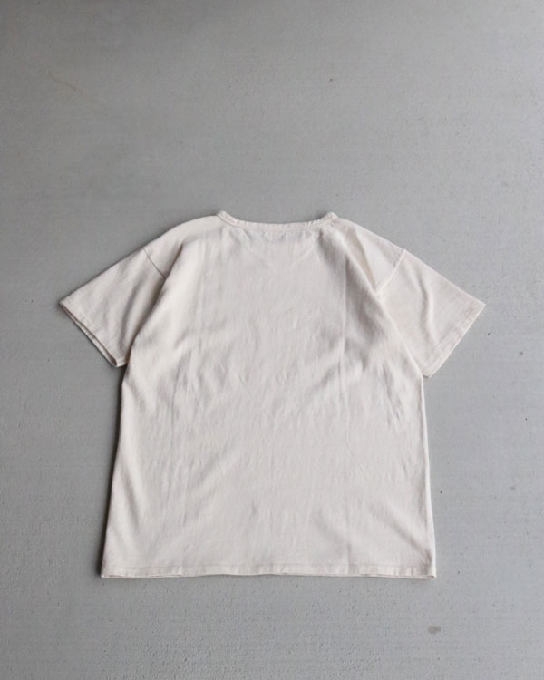 FULL BACK եХåCREW NECK TUBE TEE NATURAL