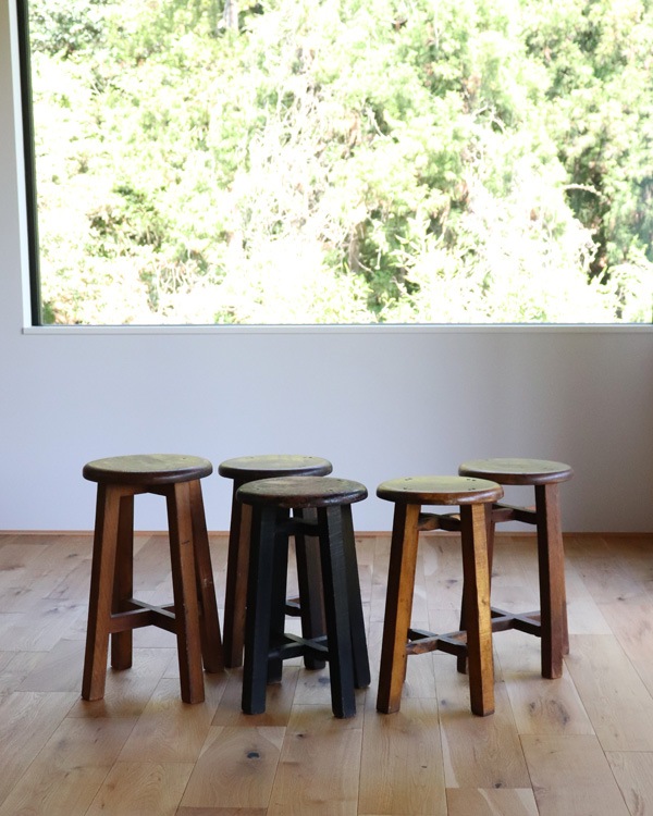 Wooden Round Stool RS-05�������饦��ɥ��ġ��� RS-05