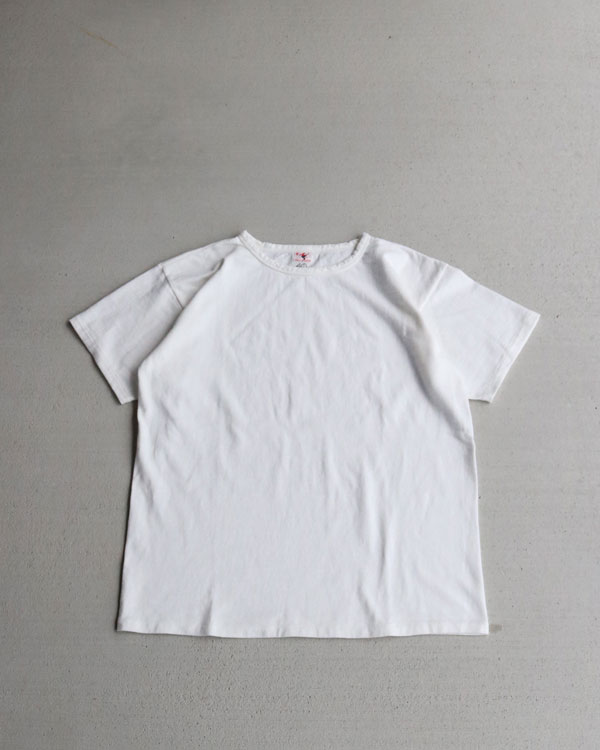 FULL BACK եХåCREW NECK TUBE TEE WHITE