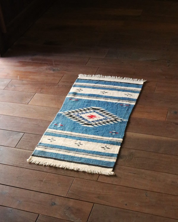 ☆超特大☆Vintage Chimayo Rug ビンテージ チマヨラグ 198cm×125cm 白色