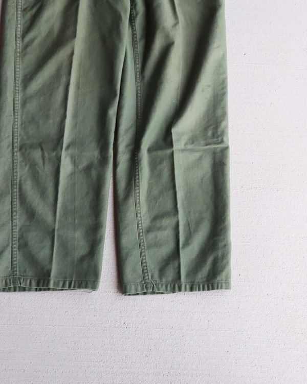 Vintage 60s U.S.ARMY Sateen Trousers OG-107 (W28xL30)