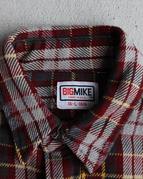 Vintage 80s Plaid BIG MIKE Flannel Shirt (L)