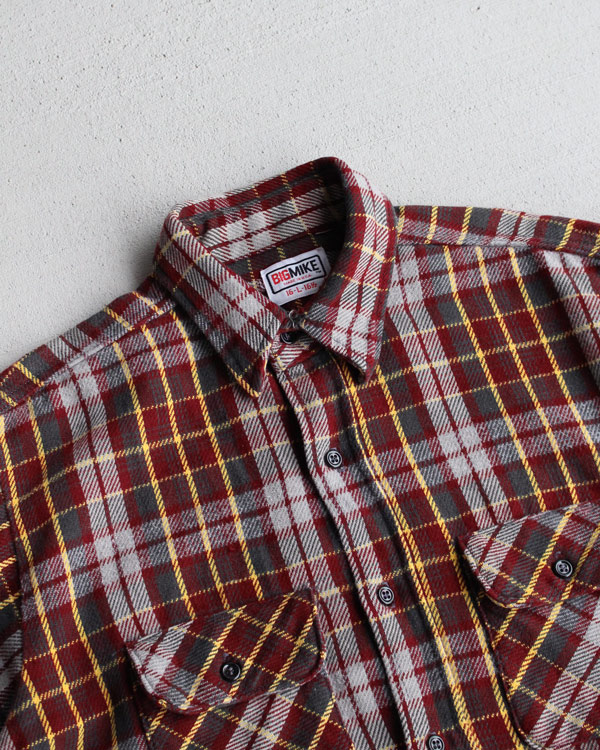 Vintage 80s Plaid BIG MIKE Flannel Shirt (L)