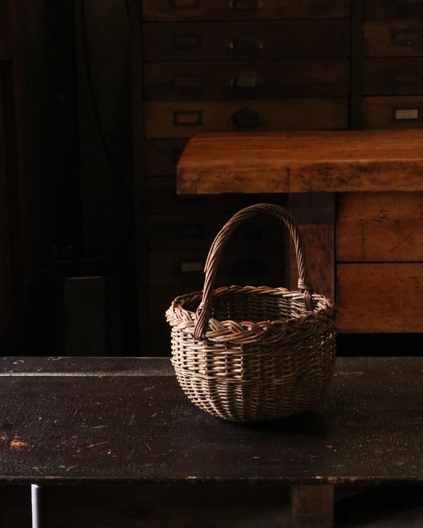 Rattan One Handle Basket | �饿����ϥ�ɥ�Х����å�