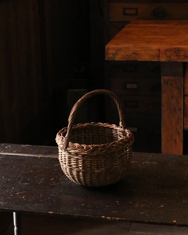 Rattan One Handle Basket | �饿����ϥ�ɥ�Х����å�