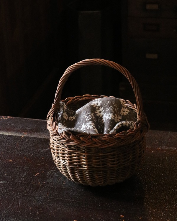 Rattan One Handle Basket | �饿����ϥ�ɥ�Х����å�