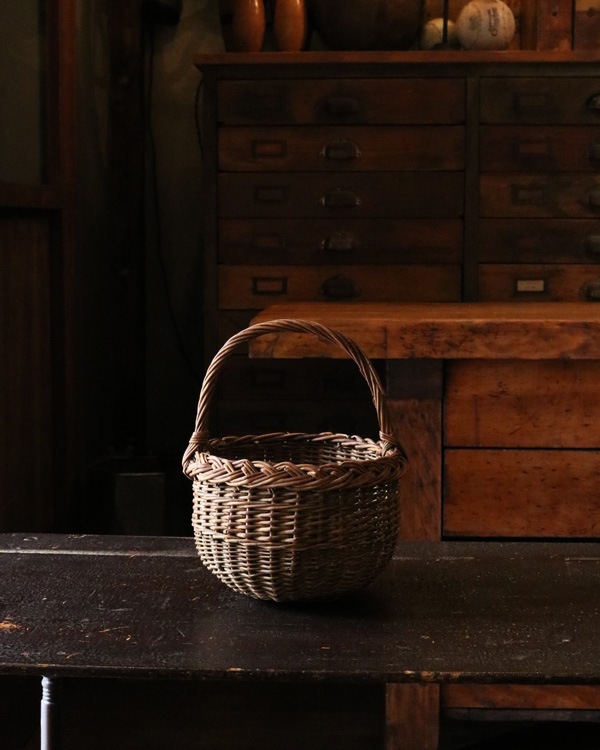 Rattan One Handle Basket | �饿����ϥ�ɥ�Х����å�