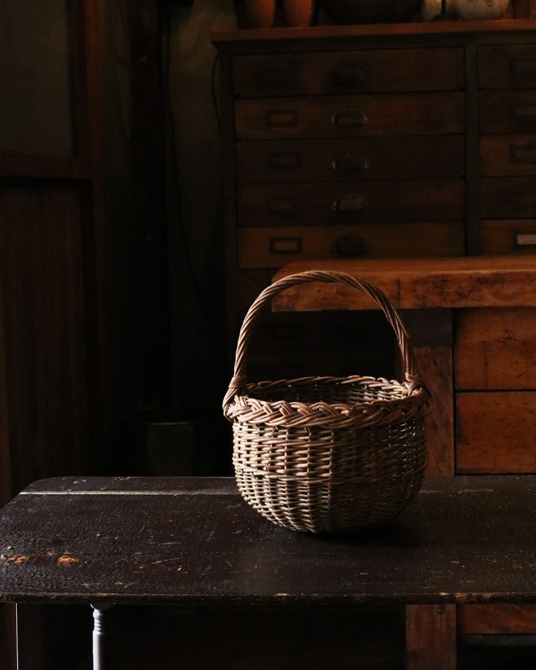 Rattan One Handle Basket | �饿����ϥ�ɥ�Х����å�