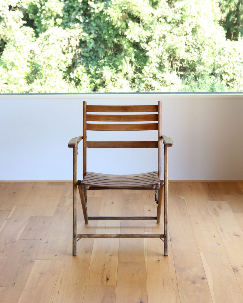 c.1940s Wooden Folding Armchair｜1940年代頃 折りたたみ式木製アーム