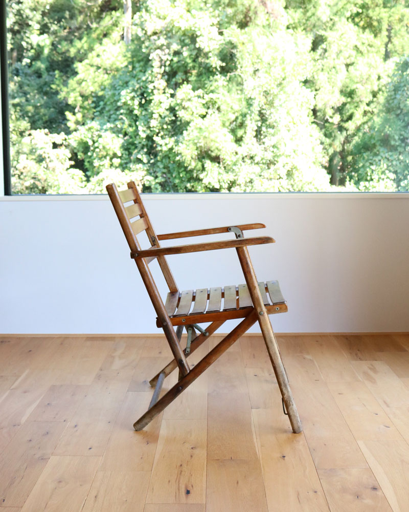 c.1940s Wooden Folding Armchair｜1940年代頃 折りたたみ式木製アーム