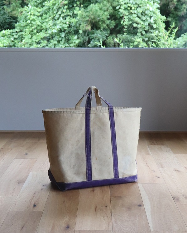 Vintage 70s Purple L.L.BEAN Canvas Tote (L)