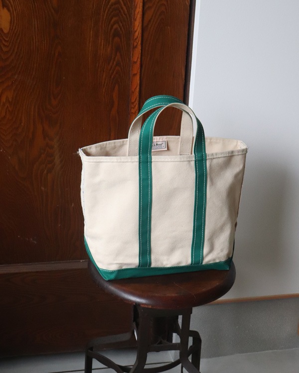 Vintage 80s Green L.L.BEAN Canvas Tote (S)