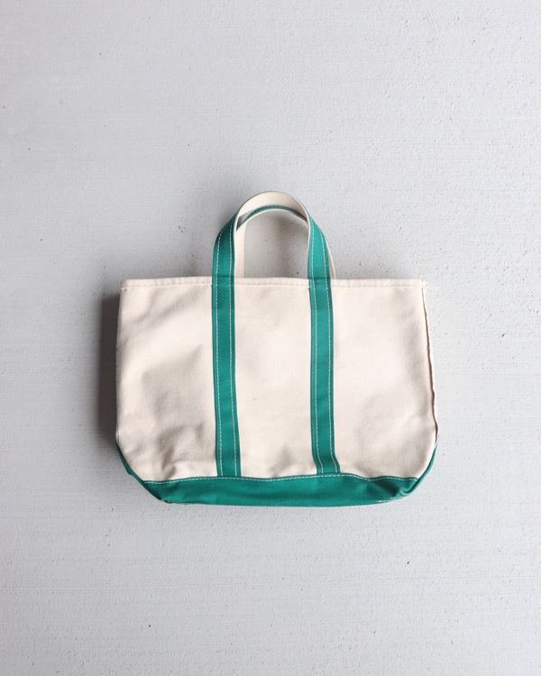 Vintage 80s Green L.L.BEAN Canvas Tote (S)