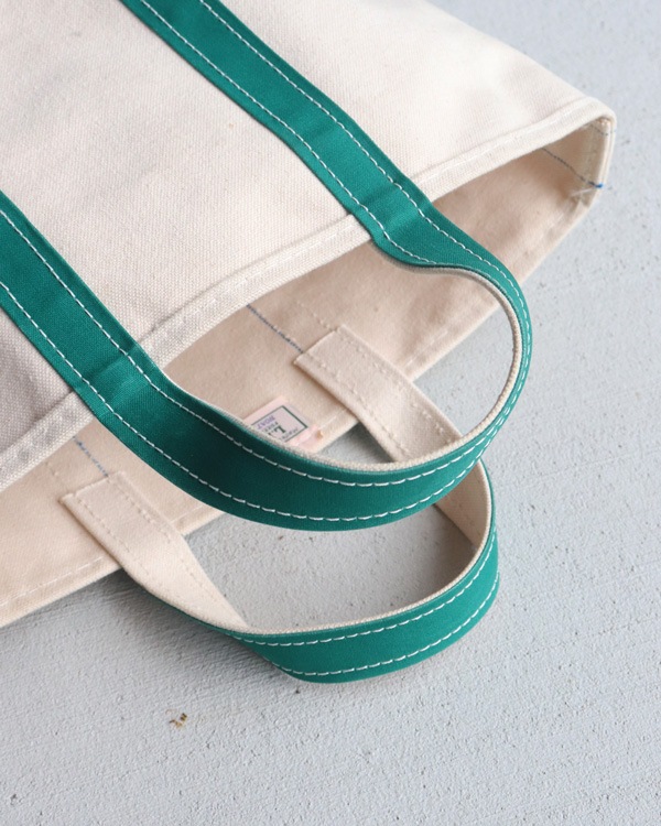 Vintage 80s Green L.L.BEAN Canvas Tote (S)