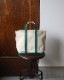 Vintage 80s Green L.L.BEAN Canvas Tote (S)