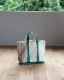 Vintage 80s Green L.L.BEAN Canvas Tote (S)