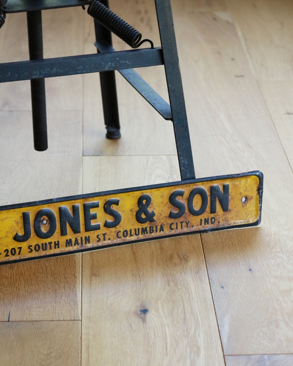 c.1930s "W.A. JONES & SON" Tin Sign��1930ǯ�庢 "W.A. JONES & SON" �֥ꥭ�Ǻ�Υ�����