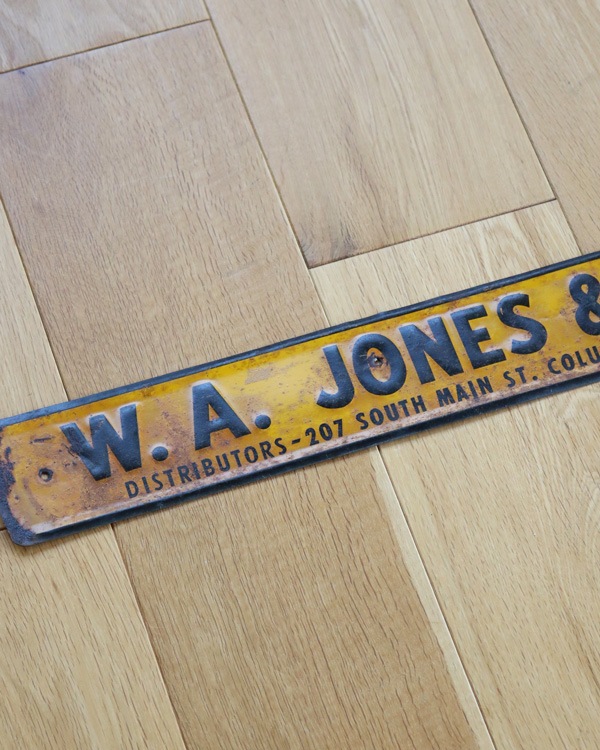 c.1930s "W.A. JONES & SON" Tin Sign��1930ǯ�庢 "W.A. JONES & SON" �֥ꥭ�Ǻ�Υ�����