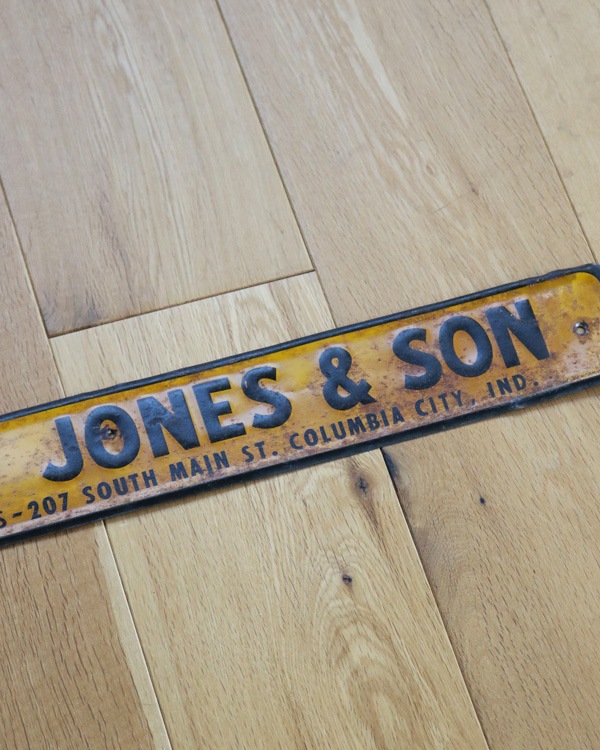 c.1930s "W.A. JONES & SON" Tin Sign��1930ǯ�庢 "W.A. JONES & SON" �֥ꥭ�Ǻ�Υ�����