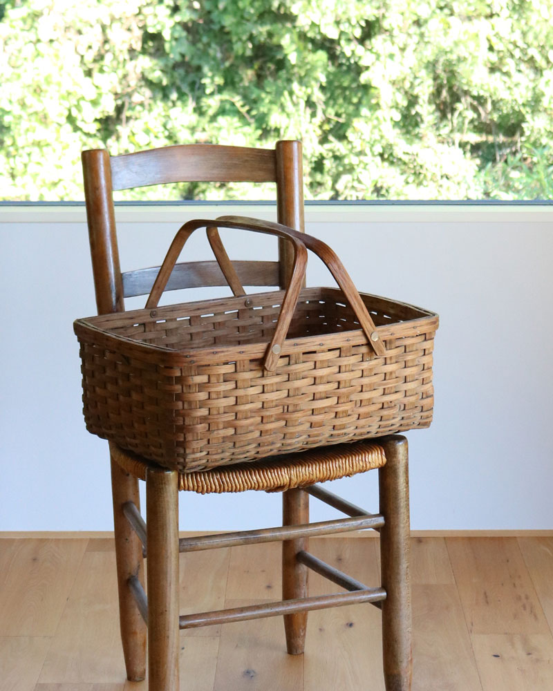 c.1920s Shaker Style Splint Wood Gathering Basket｜1920年代頃