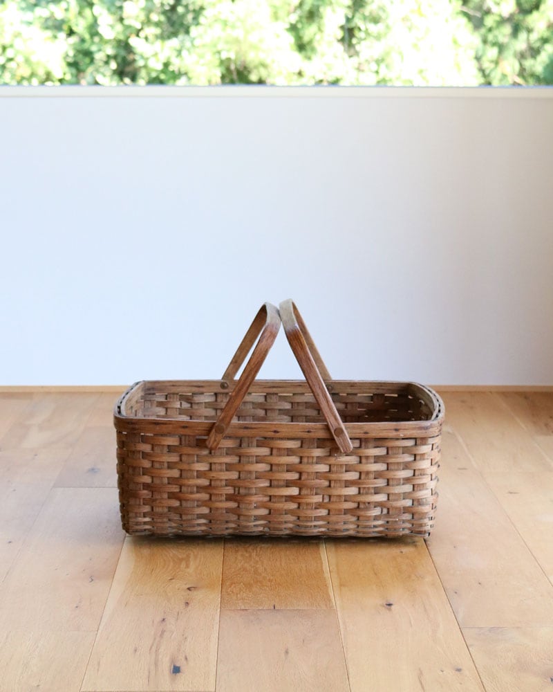 c.1920s Shaker Style Splint Wood Gathering Basket｜1920年代頃