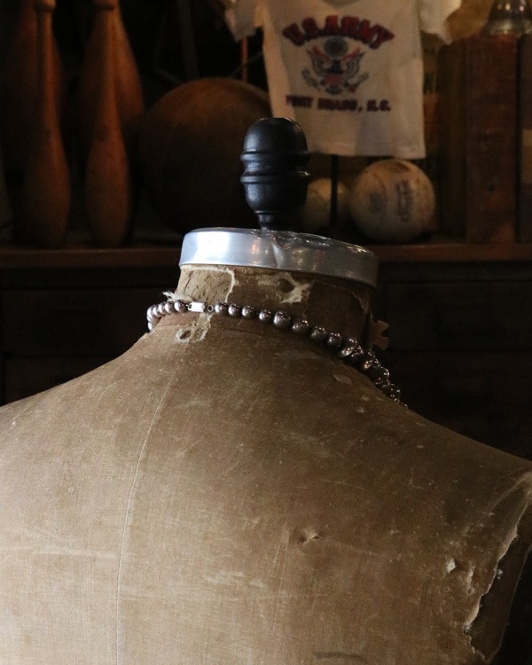 Navajo Silver Beads Necklace｜ナバホシルバービーズネックレス B