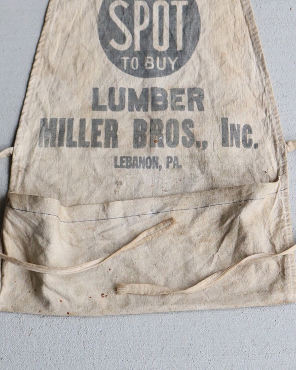 "MILLER BROS.INC." Lumber Apron��"MILLER BROS.INC." ���С����ץ���