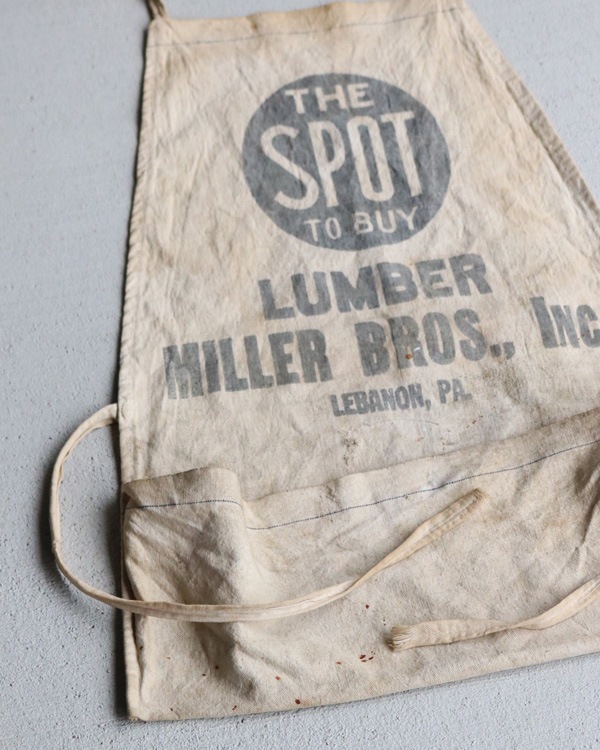 "MILLER BROS.INC." Lumber Apron��"MILLER BROS.INC." ���С����ץ���