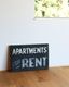 Double-Sided ��APARTMENTS FOR RENT�� Sign�á�APARTMENTS FOR RENT�� ���֥륵���ɥ�����