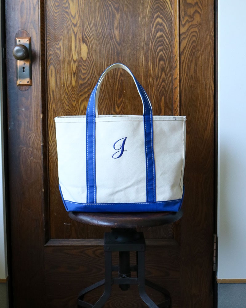 c.1990s L.L.Bean “BOAT AND TOTE” Medium/Blue(Monogram)