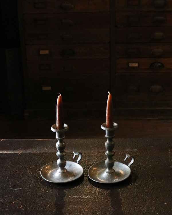 ノルウェー　トンスベルグ　ピューターキャンドルスタンド未使用品 ノルウェー トンスベルグ ピューターキャンドルスタンド未使用品
