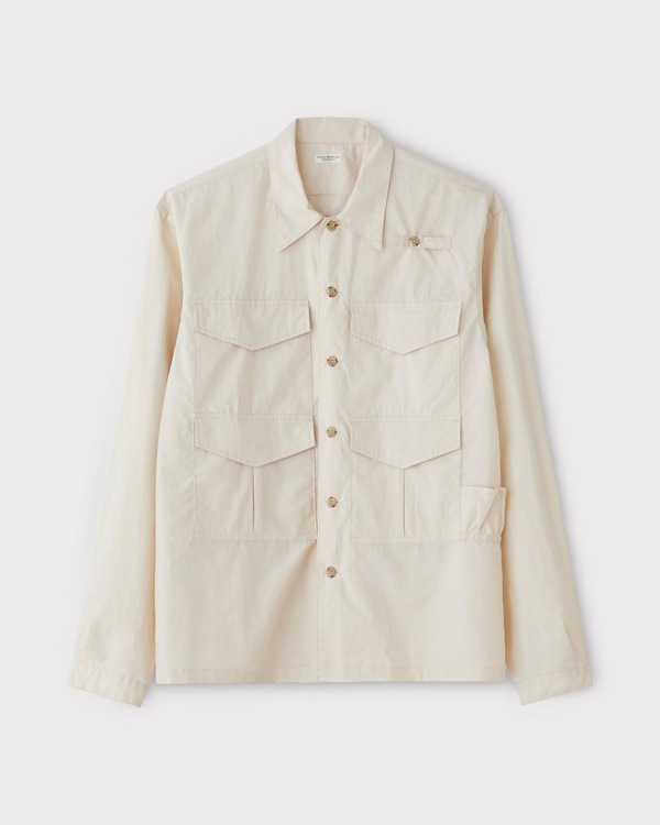 PHIGVEL �ե����٥��FISHERMAN'S SHIRT �ե��å��㡼�ޥ󥺥���ġ�ECRU��