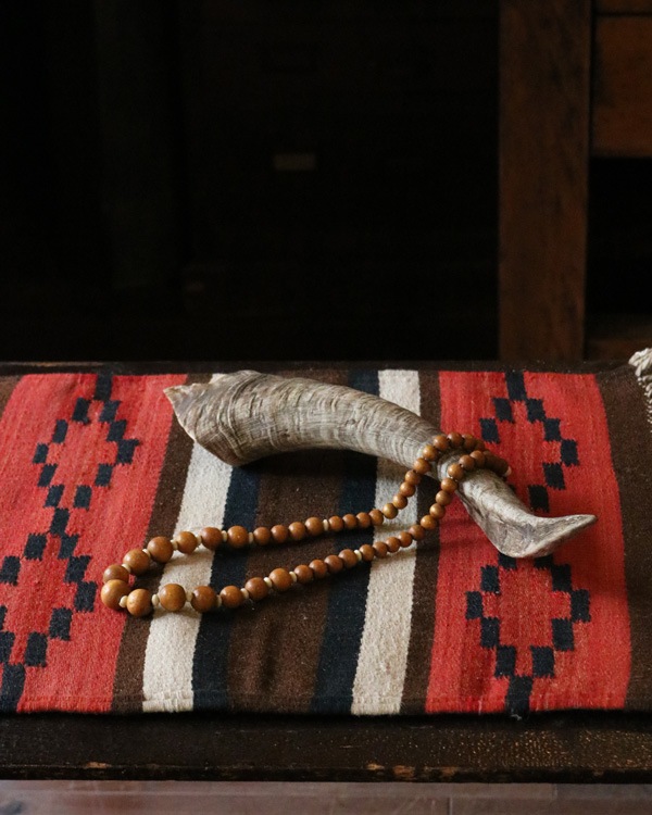 Vintage Wood Beads Necklace B�åӥ�ơ������åɥӡ����ͥå��쥹 B