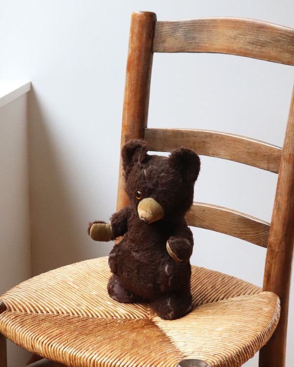 * vintage bear ❀ オレンジグラスアイの キュートな クマちゃん vintage bear ❀ オレンジグラスアイの キュートな クマちゃん