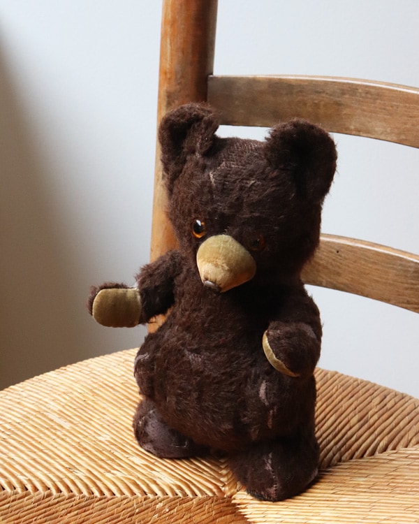 * vintage bear ❀ オレンジグラスアイの キュートな クマちゃん vintage bear ❀ オレンジグラスアイの キュートな クマちゃん