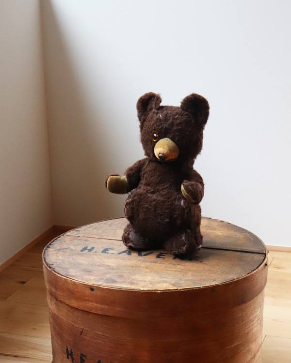 * vintage bear ❀ オレンジグラスアイの キュートな クマちゃん vintage bear ❀ オレンジグラスアイの キュートな クマちゃん