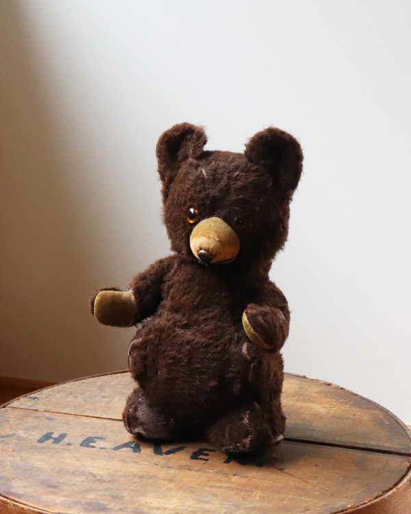 * vintage bear ❀ オレンジグラスアイの キュートな クマちゃん ピンク色のクマちゃん | sputnikplus online shop