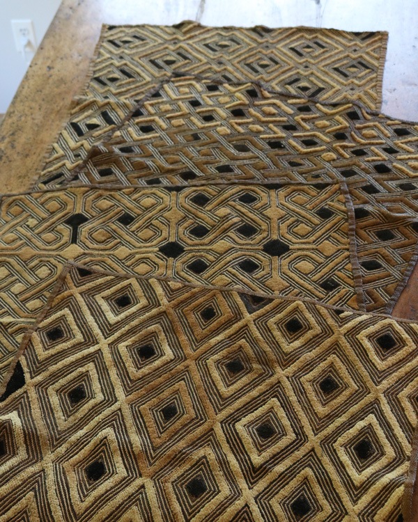 African Textile Kuba Fabric D�å��եꥫ��ƥ��������� �����ۡ���ӥ����ɡ�D