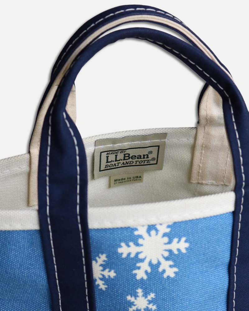 Vintage 90s Blue L.L.Bean “BOAT AND TOTE” Snowflake Mini