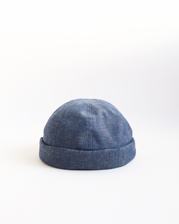 THE H.W.DOG & Co.�å� ���������֥�塼 �ɥå�����ɥ��� CHAMBRAY ROLL CAP�å����֥졼�����륭��åס�INDIGO��