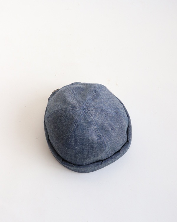 THE H.W.DOG & Co.�å� ���������֥�塼 �ɥå�����ɥ��� CHAMBRAY ROLL CAP�å����֥졼�����륭��åס�INDIGO��