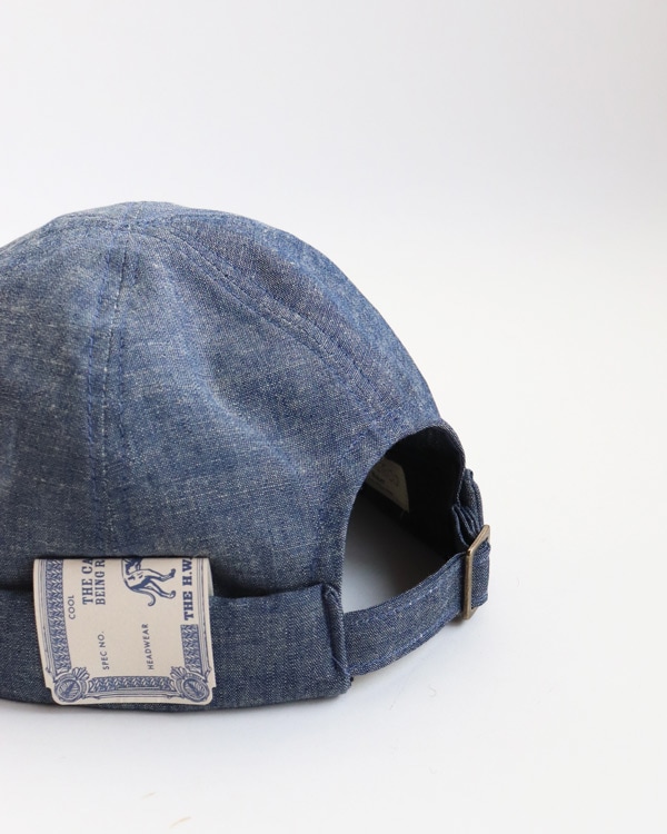THE H.W.DOG & Co.�å� ���������֥�塼 �ɥå�����ɥ��� CHAMBRAY ROLL CAP�å����֥졼�����륭��åס�INDIGO��