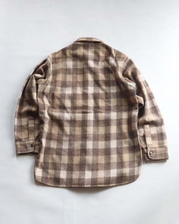 Vintage 80s Brown Plaid WOOLRICH Wool Shirt (M)