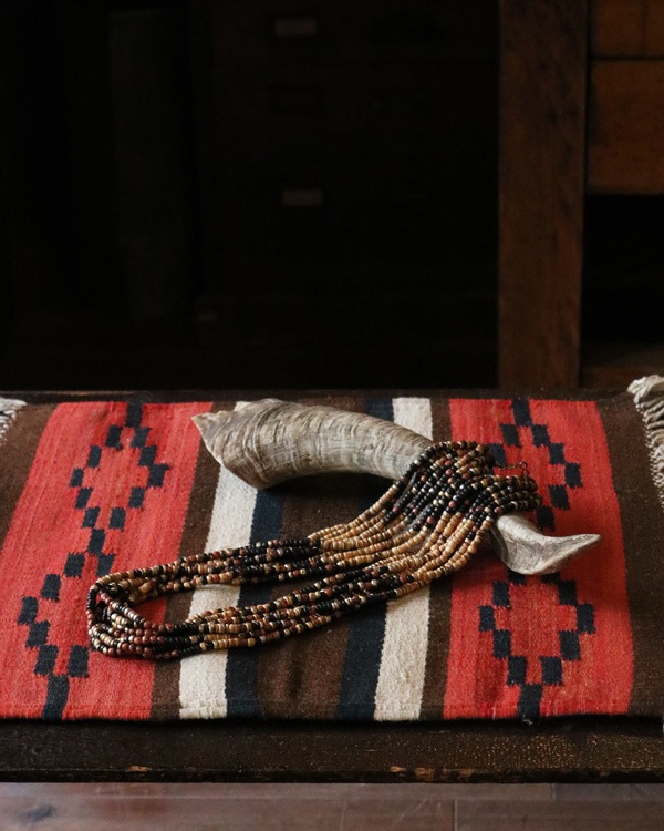 Vintage Wood Beads Necklace C�åӥ�ơ������åɥӡ����ͥå��쥹 C