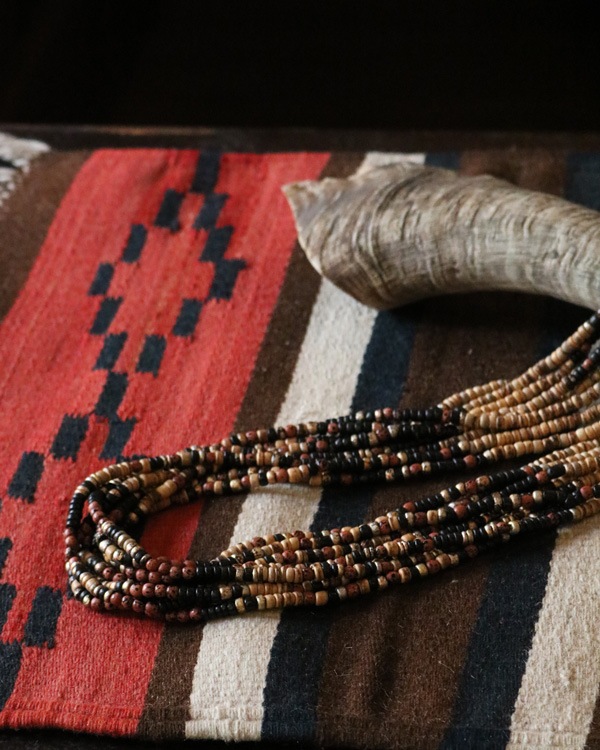 Vintage Wood Beads Necklace C�åӥ�ơ������åɥӡ����ͥå��쥹 C
